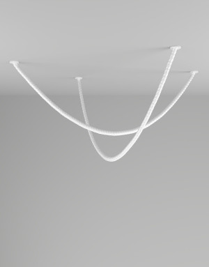 White Modern Chandelier