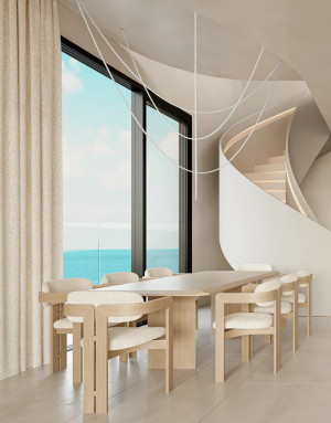 White Modern Chandelier