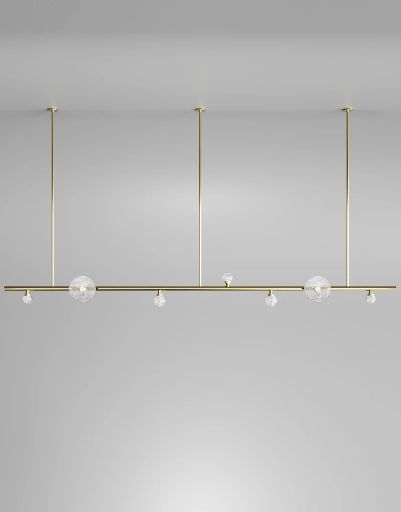 CJ Linear Pendant light for kitchen island, dining table, bar