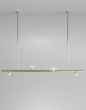 CJ Linear Pendant light for kitchen island, dining table, bar
