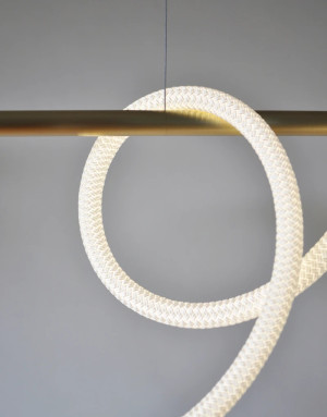 Linear Pendant Light with suspension cables