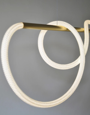 Linear Pendant Light with suspension cables