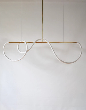 Linear Pendant Light with suspension cables