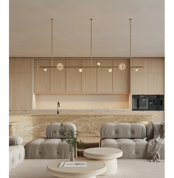 Kitchen Island Pendant Lighting: Quartz Crystal Reimagined for Modern Interiors